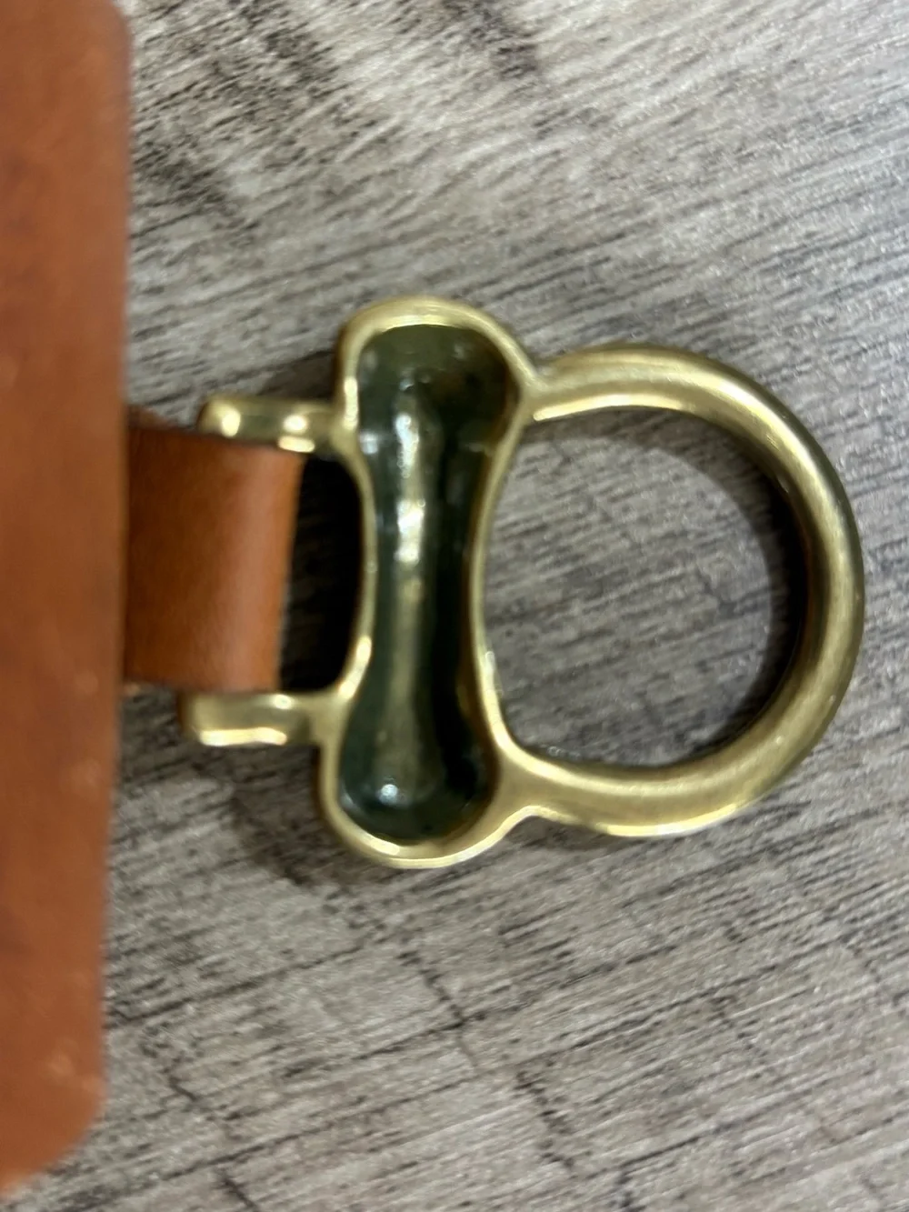 VINTAGE Women's GAP Brown Leather FOLDING HOOF PICK Waist BELT  M